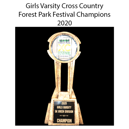 Girls Varsity Cross Country Forest Park Festival Champions 2020 